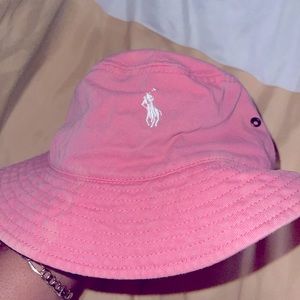 Light pink Ralph Lauren Bucket Hat